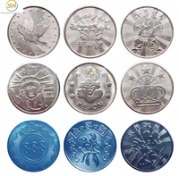 Jetons de jeu d'arcade et de machine à laver en gros ; Jetons de jeu personnalisés en divers matériaux.