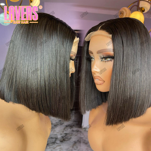 วิกผมบ๊อบ13X4ขนาด8-14นิ้ววิกผมคนแท้แบบเปรูผมแท้สั้นสำหรับผู้หญิงผิวดำ - Product Image 2