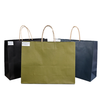 Vente en gros de sac cadeau à provisions kraft avec logo personnalisé sac en papier kraft imprimé en couleur avec poignée en papier