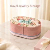 Boîte à bijoux en velours en gros avec broderie florale abeille et sequins, pour rangement de bibelots et cadeaux souvenirs