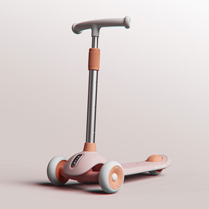 2025 nouveau Scooter pour enfants avec lumières et siège de musique <span class=keywords><strong>poteau</strong></span> à hauteur réglable pour 3-12 ans enfants Kick Scooter pour tour jouet - Product Image 2