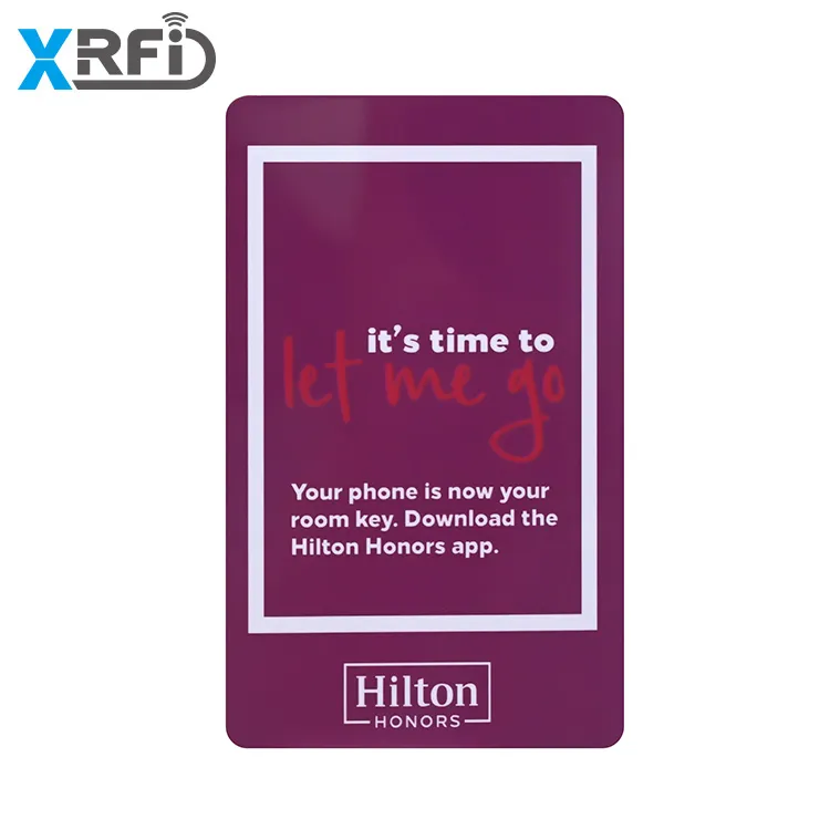 Thẻ Chìa Khóa Khách Sạn RFID MF 1K/4K 85.5*54Mm 13.56Mhz In Theo Yêu Cầu Thẻ Kinh Doanh NFC Thẻ RFID UID
