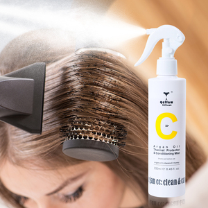 Soins capillaires naturels en marque propre, huile d'argan, cheveux bouclés et crépus, brume réparatrice lissante, spray protecteur contre la chaleur pour cheveux brillants - Product Image 2