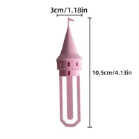 Nouveauté : Marque-page créatif imprimé en 3D, design Tour de Château Magique, multicolore, dessin animé, de collection, 3cm x 10.5cm, pour la lecture