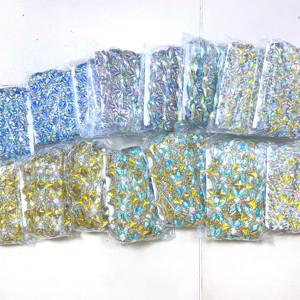 Adorno de tela de hierro con diamantes de imitación de resina colorida para <span class=keywords><strong>zapatos</strong></span> y ropa, accesorios de moda para disfraces de Carnaval - Product Image 6