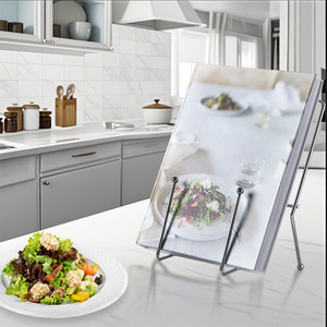 Adjustable Iron Recipe Rack 23x10x22cm For Kitchen Countertop Book Tablet Display <b>Stand</b> - Product Image 2