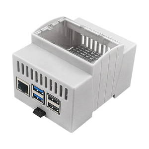 <span class=keywords><strong>Raspberry</strong></span> <span class=keywords><strong>Pi</strong></span> 5B Kühl gehäuse ABS-Material Schienen typ Industrielle Steuer box Kompatibel mit aktiven Kühlkörpern - Product Image 5