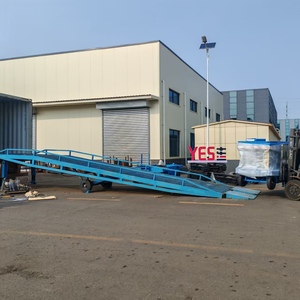 แพลตฟอร์มโหลดทางลาดรถยกเคลื่อนที่10ตันเคลื่อนย้ายได้สำหรับอุตสาหกรรมฟาร์ม - Product Image 5