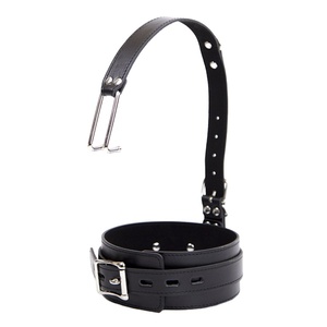BDSM ayarlanabilir deri boyunluk burun kanca köle ceza aracı kafa esaret seti seks oyuncakları - Product Image 2