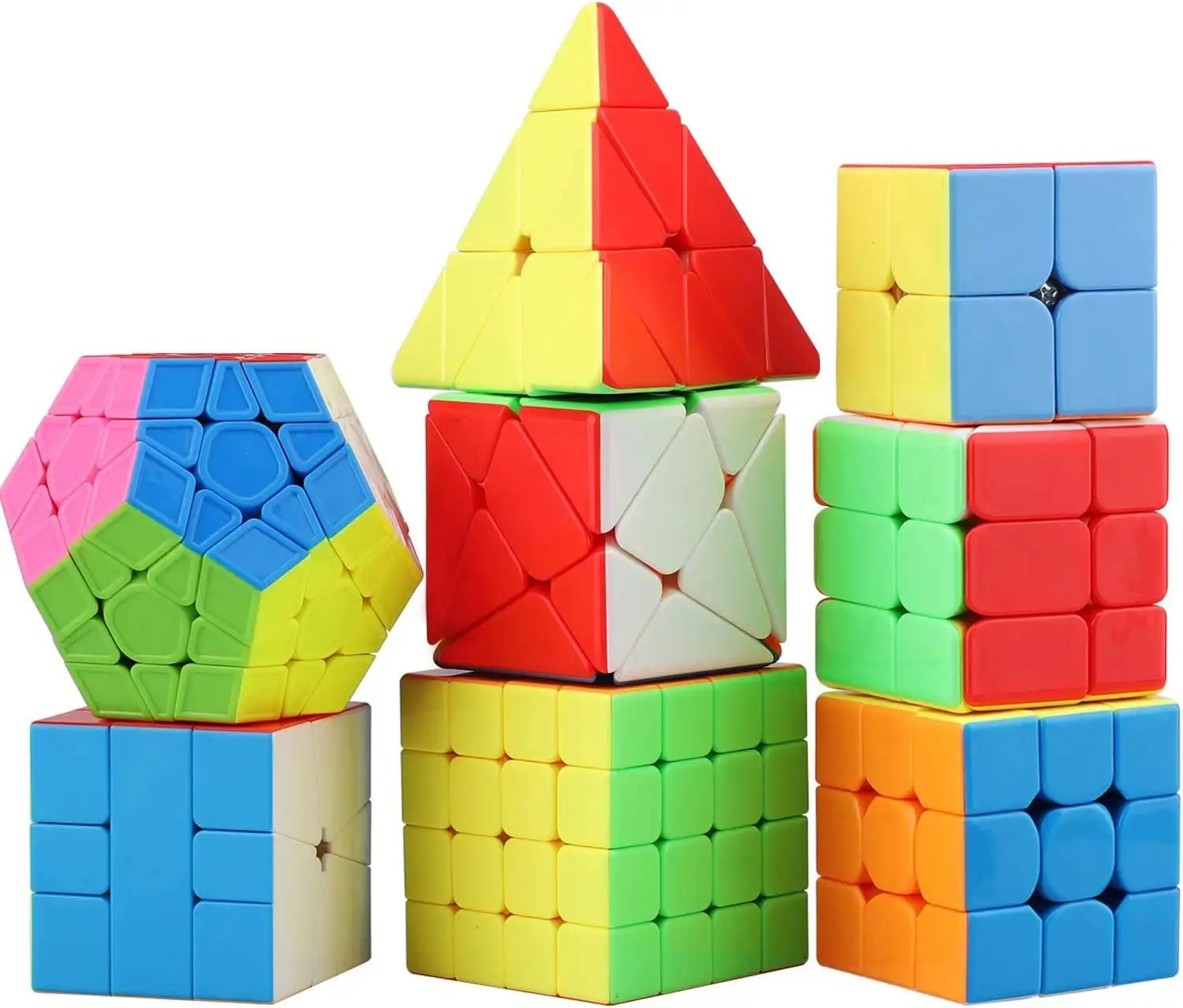 MoYu OEM Cubes stickerless 4*4 carbon fiber cubo magico 3*3 Rubikks cube customized logo