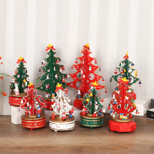 Décorations de Noël en bois <span class=keywords><strong>SANGOR</strong></span>, élégantes et créatives, nouveau lot de six bandes décoratives pour sapin, petites pendentives, lumières de Noël - Product Image 5