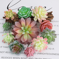 Ensembles spéciaux de plantes succulentes artificielles et de fleurs pour la décoration intérieure de la maison et du bureau