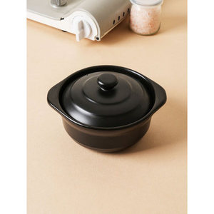 24cm Deep <b>Lid</b> <b>Stock</b> <b>Pot</b> 700ml Aluminium Kitchenware Gas Applicable Single or Double Handle <b>with</b> Metal Cover for Soup Cooking - Product Image 1