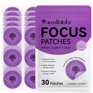 Acenti allabs Super Patch Mental Focus Patch Biologisch abbaubare Top Layer Focus Patches für Erwachsene Deep Focus Support Gesundheits fokus - Product Image 1
