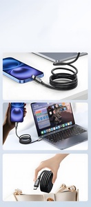 Câble magnétique Type C 240W, charge rapide PD, câble USB C avec câbles de données pour téléphone, tablette, ordinateur portable, kit de chargeur - Product Image 4