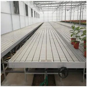 4x8 rolling industrial grow benches flood trays ebb and flow system grow rack table rolling bench