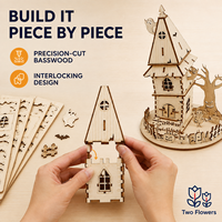 Kit de construction de maison d'arbre miniature en bois 3D à monter soi-même