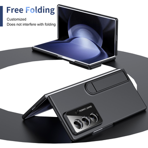 Funda Protectora Antigolpes con Soporte para Samsung Galaxy <span class=keywords><strong>Z</strong></span> Fold 7 6 5 4, Soporte Invisible, Carcasa Trasera Rígida de PC, Botón de Aleación de Aluminio - Product Image 3