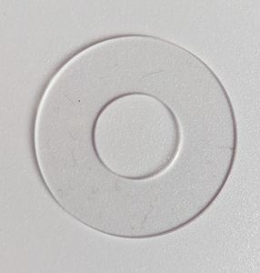 <b>Thickness</b> 1mm Clear Laser Cut Acrylic <b>Ring</b> Shape 50mm Round Guangdong Made A4 Sample Size - Product Image 5