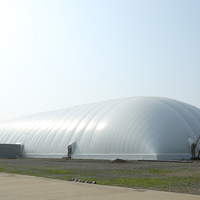 Serre multi-travée à membrane en plastique remplie de dôme d'air télécommandé de contrôle automatique moderne de Offre Spéciale pour l'agriculture