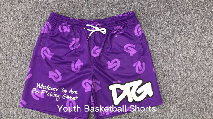 Custom Zipper Pocket Men Vintage Basketball Shorts|