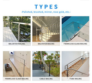 Support de fixation en verre contemporain en acier inoxydable 2205 pour escalier et garde-corps, fixation au sol, pour verre de 8 mm (perçage central) - Product Image 3