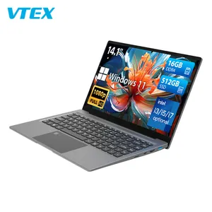 Pc tragbarer Laptop Notebook 14 Zoll Core I3 I5 I7 11Th Acd Metal neuer niedrigpreisiger Laptop mit Fingerabdruck und Tastaturhintergrundbeleuchtung