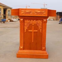 Atril de Madera para Iglesia, Muebles de Primera Calidad para Iglesia, Ceremonias Religiosas, Monasterios y Conventos