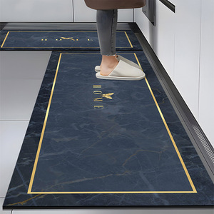 Ensemble de <span class=keywords><strong>tapis</strong></span> imprimés modernes en microfibre antidérapant, doux, anti-fatigue, absorbant l'humidité et à séchage rapide pour la cuisine - Product Image 1