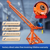 Mini grue électrique 220V, palan neuf pour la construction extérieure, support de levage pour machine à soulever les grains et les briques