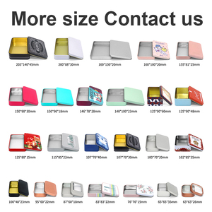 Hình Chữ Nhật Giáng Sinh Kẹo Hộp Thiếc Hộp <span class=keywords><strong>Tin</strong></span> Trường Hợp Tùy Chỉnh Giáng Sinh Thẻ Quà Tặng Bao Bì <span class=keywords><strong>Tin</strong></span> Có Thể Kim Loại Thực Phẩm Cupcakes Hộp 200Pcs - Product Image 2