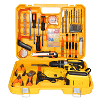 Perceuse-visseuse électrique 21V, batterie Li-ion, perceuse sans fil, kit d'outils, perceuse électrique de haute qualité