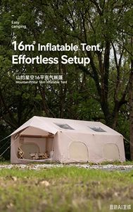 Tenda Gonfiabile per Campeggio, Disponibile Subito, per 3-8 Persone, Portatile, Protezione da Sole e Pioggia, Tenda Familiare - Product Image 2