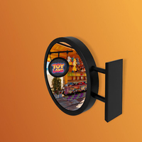 P2.5 P4 Panneau de signalisation LED rond pour la publicité numérique Écran LED simple double face pour l'extérieur Écran vidéo LED circulaire