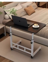 Design simple avec confort et commodité Meubles de salon avec rouleaux Bureau d'ordinateur portable réglable pour chambre à coucher