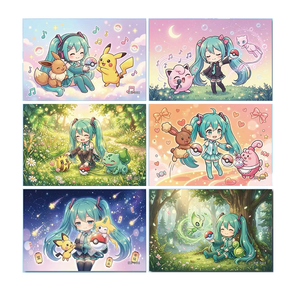 Offre Spéciale : Cartes de Collection Artistiques PGu Pokémon et Vocaloid <span class=keywords><strong>Star</strong></span> Princess <span class=keywords><strong>Saga</strong></span> – Cartes à Jouer Édition Limitée – Cadeaux Surprise - Product Image 1