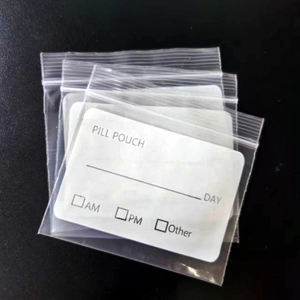 بيع بالجملة حبوب منع الحمل البلاستيكية للفيتامينات ، مغلفات الأدوية اليومية لدب سستة أكياس حبوب طبية - Product Image 3