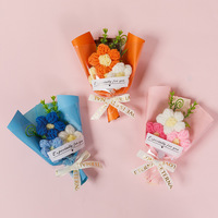 Vente en gros de mini roses au crochet, joli petit bouquet, cadeau d'anniversaire pour petite amie