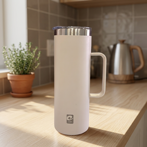 Tazza da Viaggio per Auto in Acciaio Inox da 550ml, Design Minimalista, Doppia Parete con Isolamento Sottovuoto, Manico, Isolamento Termico per Oltre 24 Ore - Product Image 5