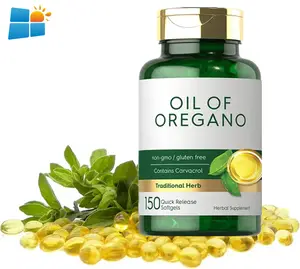 OEM/ODM/OBM Nutrition Oregano Oil Max Potency Softgel Capsules Contains Carvacrol Extract Antioxidants Promote Digestive Health