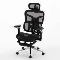 Chaise de bureau ergonomique lombaire dynamique en maille pour les projets de bureaux au Royaume-Uni et la distribution