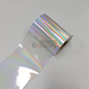 Film holographique transparent brillant Bonedry pour estampage à chaud, rouleau de 8 cm x 120 m, film holographique de 64 cm x 120 m pour la conception graphique, les étiquettes, les livres ou les couvertures - Product Image 3