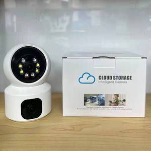 Caméra WiFi 3MP <span class=keywords><strong>avec</strong></span> double écran, moniteur pour bébé, vision nocturne, caméra IP de sécurité PTZ intérieure, CCTV <span class=keywords><strong>avec</strong></span> sirène intégrée, audio bidirectionnel - Product Image 2