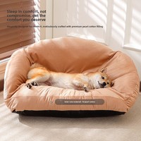 Lit pour animaux de compagnie classique de haute qualité, amovible, lavable en machine, sans perte de poils, chaud, respirant, pour une utilisation en intérieur, pour chats et chiens