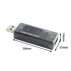 KWS-MX17 8合1 4-30v USB电压表电流表电能电源容量电压电流表USB测试仪监控器