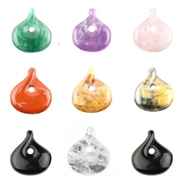 Pendentif univers torsadé en pierre précieuse naturelle 20*23mm, idéal pour la fabrication de colliers et de bijoux – Vente chaude