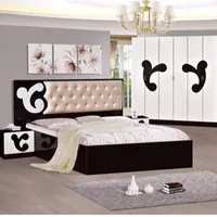 आधुनिक लक्जरी बिस्तर बेडरूम फर्नीचर राजा आकार बेडरूम सेट के लिए सस्ते