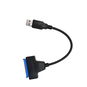 USB 3.0 إلى SATA 22Pin محول محول كابل ل 2.5 "SATA محركات قرص صلب خارجي محول usb 3.0 إلى sata 3 كابل