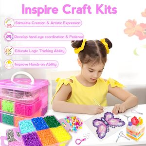 Kit de Cuentas Fusibles Rosas Fh010, 11000 Piezas de 5 mm para Pixel Art con Tableros de Planchado, Papel para Planchar y Caja de Almacenamiento, Manualidades para Niños - Product Image 3