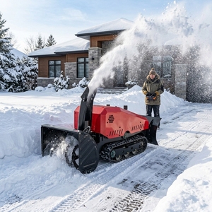 Quitanieves de orugas de 9.0 kW y 120 cm de ancho HD 200F con control remoto, máquina autopropulsada para quitar nieve en patios y caminos, quitanieves profesional - Product Image 2